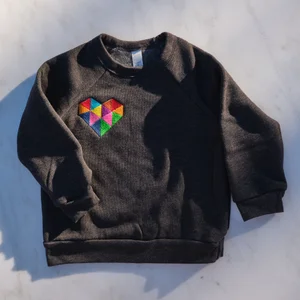 Toddler/Youth Embroidered Heart Sweatshirt — Live Like Noah